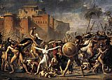 Jacques-Louis David - The Intervention of the Sabine Women painting